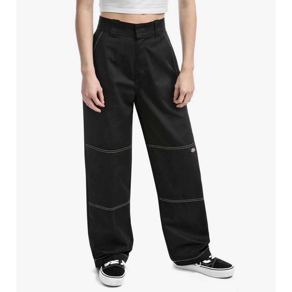 DICKIES SAWYERVILLE RECYCLED PANTS WOMEN BLACK - Size 2 R